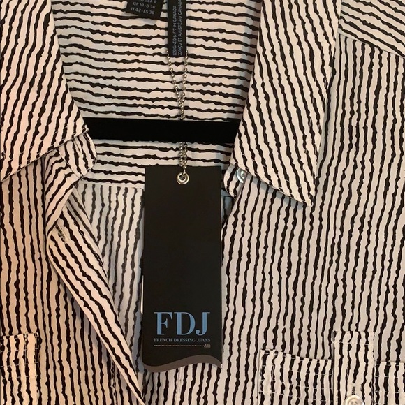 FDJ Button Down Blouse - Picture 2 of 6